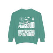 CLOWS NATURE'S PLAYGROUND  Garment-Dyed Sweatshirt