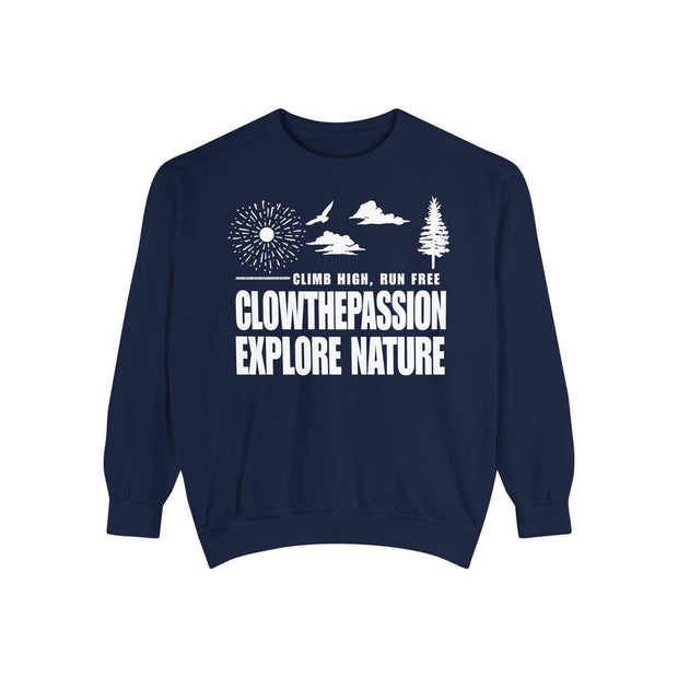 CLOWS NATURE'S PLAYGROUND  Garment-Dyed Sweatshirt