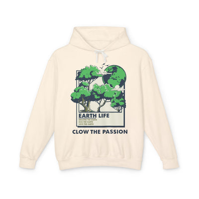 CLOWS EARTH LIFE Lightweight Hooded Sweatshirt