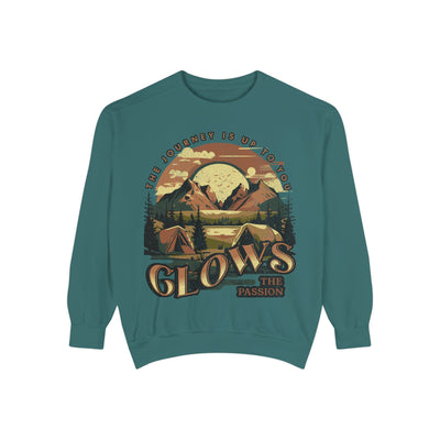 CLOWS THE JOURNEY IS UP TO YOU Garment-Dyed Sweatshirt