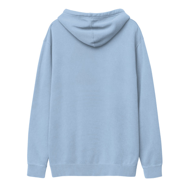 CLOWS Embroidered pigment-dyed hoodie