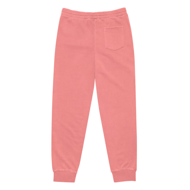 CLOWS Embroidered pigment-dyed sweatpants